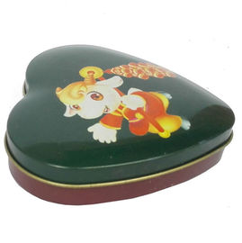 Китай Миниая коробка олова шоколада формы сердца, сладостная коробка контейнера конфеты с крышкой поставщик