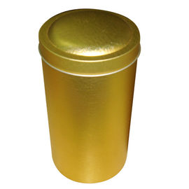 Китай Специальным золотистым покрашенные цветом банки чая олова, коробка круглой формы поставщик