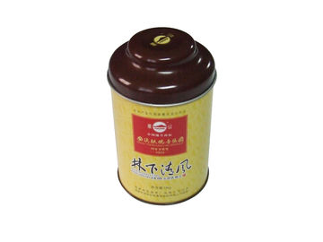 Китай Изготовленные на заказ банки чая олова с специальной крышкой и желтым телом, простым цветом внутрь поставщик