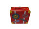 Красный цвет покрасил квадратные контейнеры олова/жестяную коробку металла для косметики поставщик