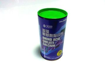 Китай Напечатанные контейнеры плиты олова цилиндроида для попкорна/медицины поставщик