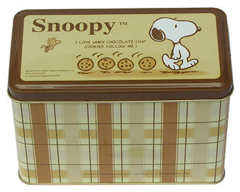 Китай Snoopy контейнер олова печенья, печенья аргументы за олова/торты/упаковывать печениь поставщик
