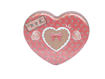 Китай Коробка олова шоколада формы сердца, малый случай олова, жестяная коробка металла, контейнер олова поставщик