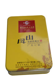 Китай Банки чая олова Anxi TieGuanYin с желтой упаковкой печатание/250G цвета поставщик