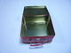 Красный цвет покрасил квадратные контейнеры олова/жестяную коробку металла для косметики поставщик